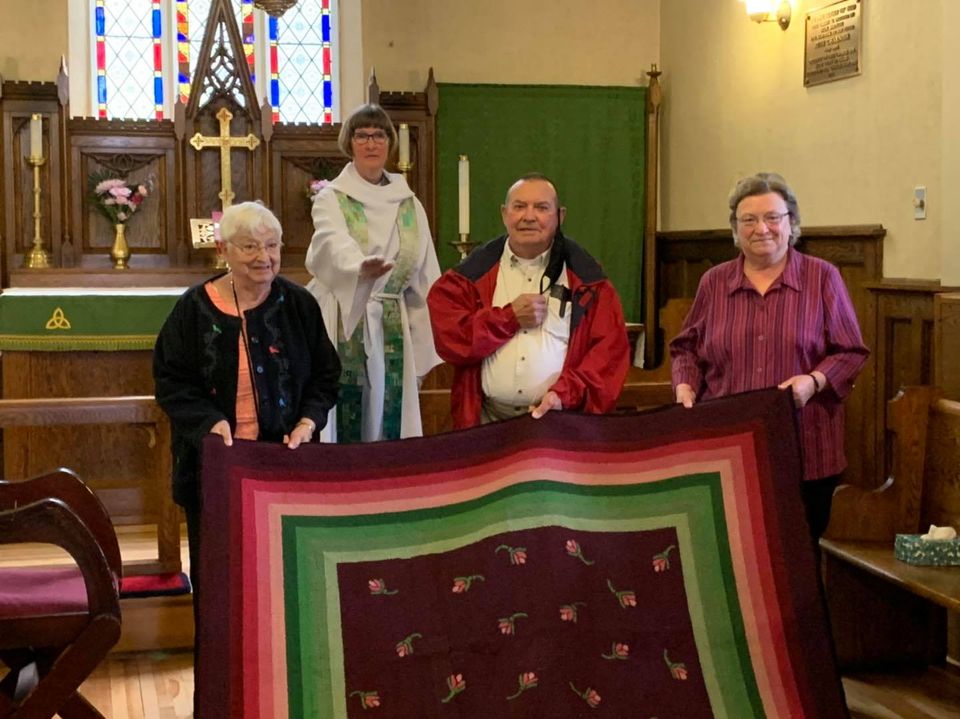 Re-dedication and Blessing - September 27th, 2020
	<br>Heritage hand-hooked Chancel Rug Gifted to St. Luke's by Marlene and Joan Dorey of Queensland and beautifully repaired by Paul Hogue.